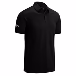 Callaway Mens Swing Tech Solid Colour Polo Shirt - S, Caviar