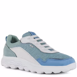 Geox Womens/Ladies Spherica Nappa Leather Trainers - 7.5 UK, White/Green