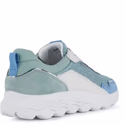 Geox Womens/Ladies Spherica Nappa Leather Trainers - 7.5 UK, White/Green