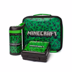 Minecraft Lenticular Creeper Lunch Bag Set