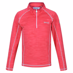 Regatta Childrens/Kids Berley Half Zip Long Sleeved Top - 14 Years, Pink Potion