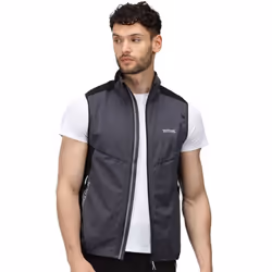 Regatta Mens Lankin IV Softshell Body Warmer - L, Dark Grey/Black