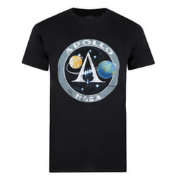 NASA Mens Apollo Cotton T-Shirt - M, Black