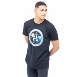 NASA Mens Apollo Cotton T-Shirt - M, Black