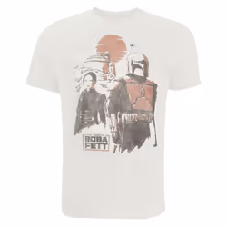 Star Wars: The Mandalorian Mens Sunset Duo T-Shirt - S, Natural