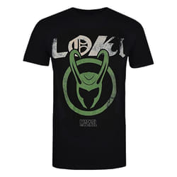 Loki Mens Emblem Cotton T-Shirt - L, Black