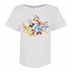 Disney Womens/Ladies Mickey Minnie & The Gang T-Shirt