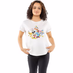 Disney Womens/Ladies Mickey Minnie & The Gang T-Shirt