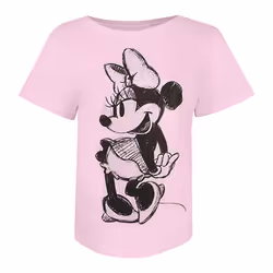 Disney Womens/Ladies Minnie Mouse Sketch Cotton T-Shirt