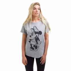 Disney Womens/Ladies Minnie Mouse Sketch Cotton T-Shirt