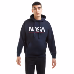 NASA Mens Insignia Hoodie - S, Navy