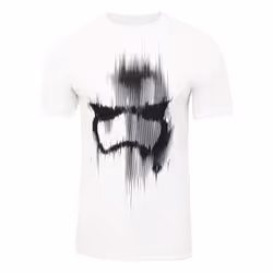 Star Wars Mens Trooper Mask T-Shirt - XL, White