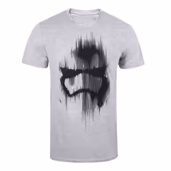 Star Wars Mens Trooper Mask T-Shirt - M, Grey Marl