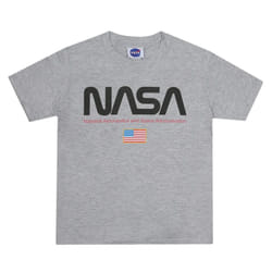 NASA Boys Flag T-Shirt - L, Sports Grey