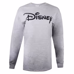 Disney Womens/Ladies Logo Long-Sleeved T-Shirt