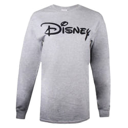 Disney Womens/Ladies Logo Long-Sleeved T-Shirt