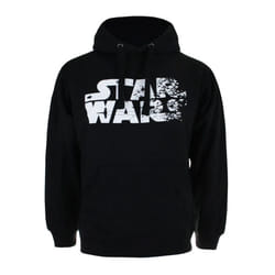 Star Wars Mens Rebel Logo Pullover Hoodie - S, Black/White