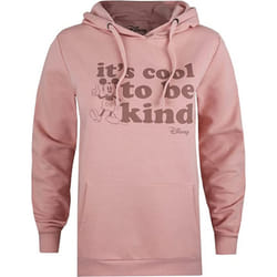 Disney Womens/Ladies Its Cool To Be Kind Mickey Mouse Hoodie - XL, Dusky Pink
