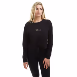 Disney Womens/Ladies Rainbow Crop Sweatshirt - XL, Black