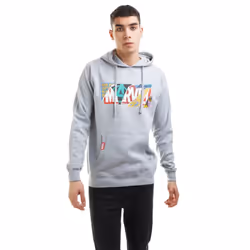 Marvel Mens Scrapbook Hoodie - XL, Heather Grey