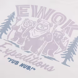 Star Wars Mens Expedition Ewok T-Shirt - L, White
