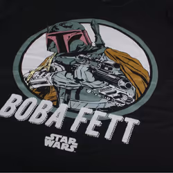 Star Wars Mens Boba Fett Retro T-Shirt - XXL, Black