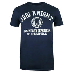 Star Wars Mens Legendary Defenders Of The Republic Jedi Knight T-Shirt - XXL, Navy