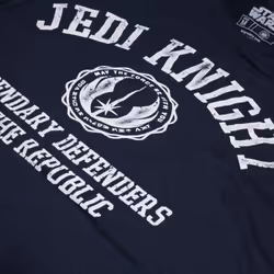 Star Wars Mens Legendary Defenders Of The Republic Jedi Knight T-Shirt - XXL, Navy
