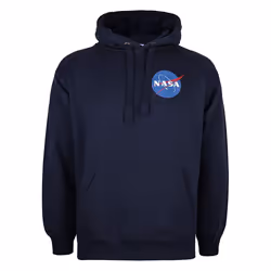 NASA Mens Core Logo Hoodie - L, Navy