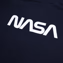 NASA Mens Core Logo Hoodie - L, Navy