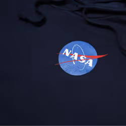 NASA Mens Core Logo Hoodie - L, Navy