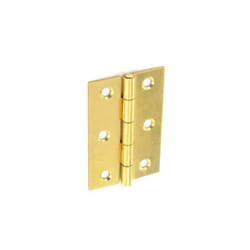 Securit Brass Plated Butt Hinges (Pack of 2)