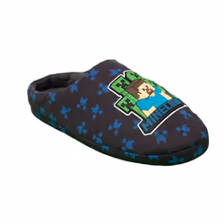 Minecraft Boys Steve And Creeper Slippers