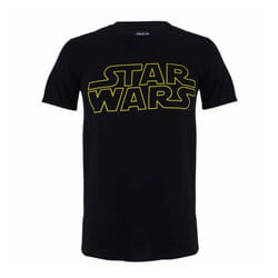 Star Wars Mens Logo T-Shirt - L, Black