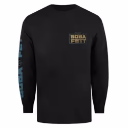 Star Wars: The Book Of Boba Fett Mens Outlaws Long-Sleeved T-Shirt - M, Black