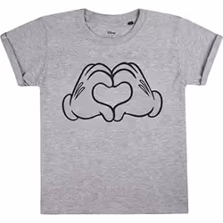 Disney Girls Love Hands Mickey Mouse T-Shirt