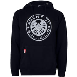 Marvel Mens Shield Hoodie - S, Navy/White