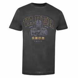 Star Wars Mens Vader 77 T-Shirt - M, Vintage Black