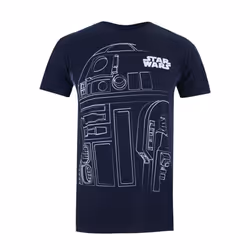 Star Wars Mens R2-D2 T-Shirt - XL, Navy/White