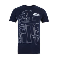 Star Wars Mens R2-D2 T-Shirt - XL, Navy/White