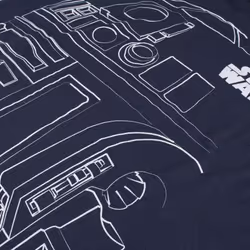 Star Wars Mens R2-D2 T-Shirt - XL, Navy/White
