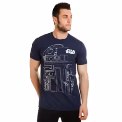 Star Wars Mens R2-D2 T-Shirt - XL, Navy/White