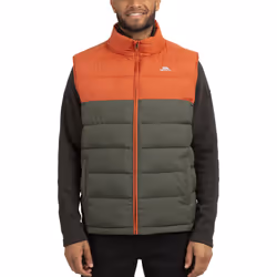Trespass Mens Oskar Gilet - M, Burnt Orange