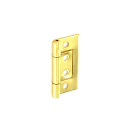 Securit Brass Plated Flush Hinge (Pack of 2)