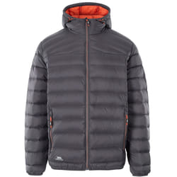 Trespass Mens Whitman II Down Jacket - M, Dark Grey/Burnt Orange