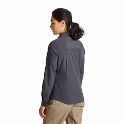 Craghoppers Womens/Ladies Expert Kiwi Long-Sleeved Shirt - 20 UK, Carbon Grey