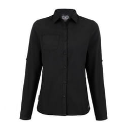 Craghoppers Womens/Ladies Expert Kiwi Long-Sleeved Shirt - 8 UK, Black