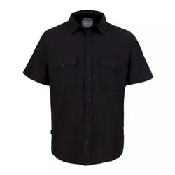 Craghoppers Mens Expert Kiwi Short-Sleeved Shirt - L, Black