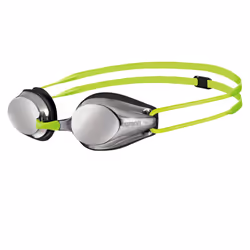 Arena Childrens/Kids Tracks Swimming Goggles - One Size, Silver/Black/Fluorescent Lime