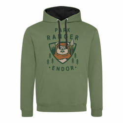 Star Wars Unisex Adult Endor Park Ranger Hoodie - S, Green